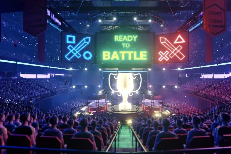 esports tournament in stadium